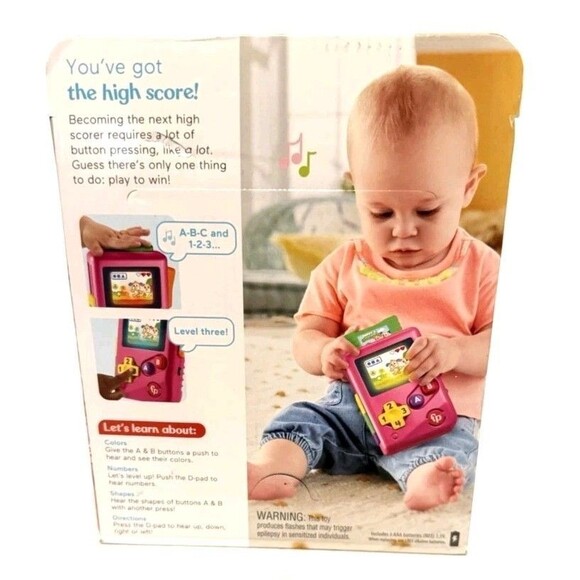 Fisher-Price Laugh Learn Lil' Gamer Pink (6-36M) Toddler/Baby Interactive Toy - Picture 6 of 6